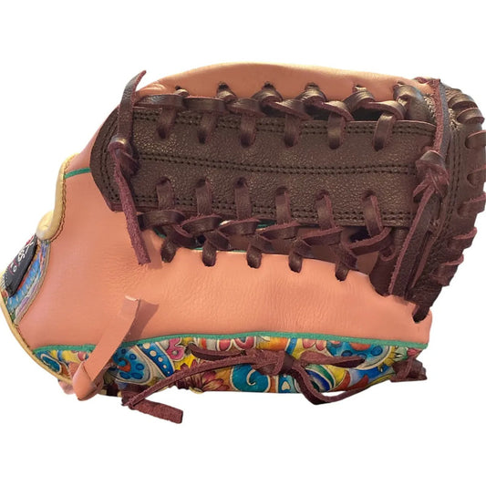Guante Manopla Beisbol Ed Unica 2190 12.5 Rosa Tejido Fpx Rosa Juvenil/adulto