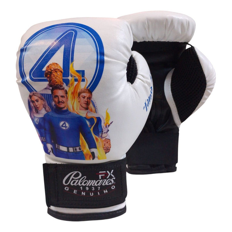 Par Guante Box Infantil Vinil Los 4fantasticos Palomares Fpx 6 Oz Blanco