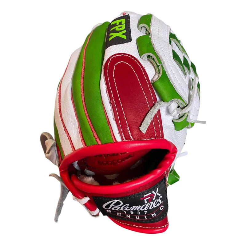 Guante Manopla Béisbol 11.5 W115 Tricolor Palomares Fpx Blanco Juvenil/adulto