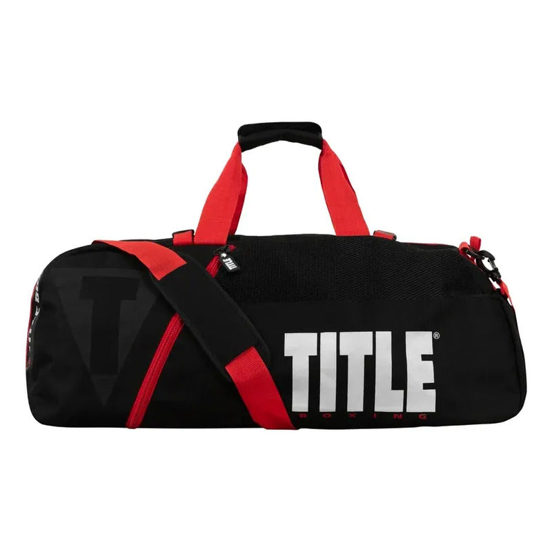 Mochila Deportiva Para Equipo De Box Mma Title Boxing Negro Con Logo
