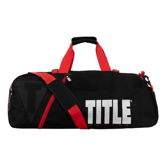 Mochila Deportiva Para Equipo De Box Mma Title Boxing Negro Con Logo