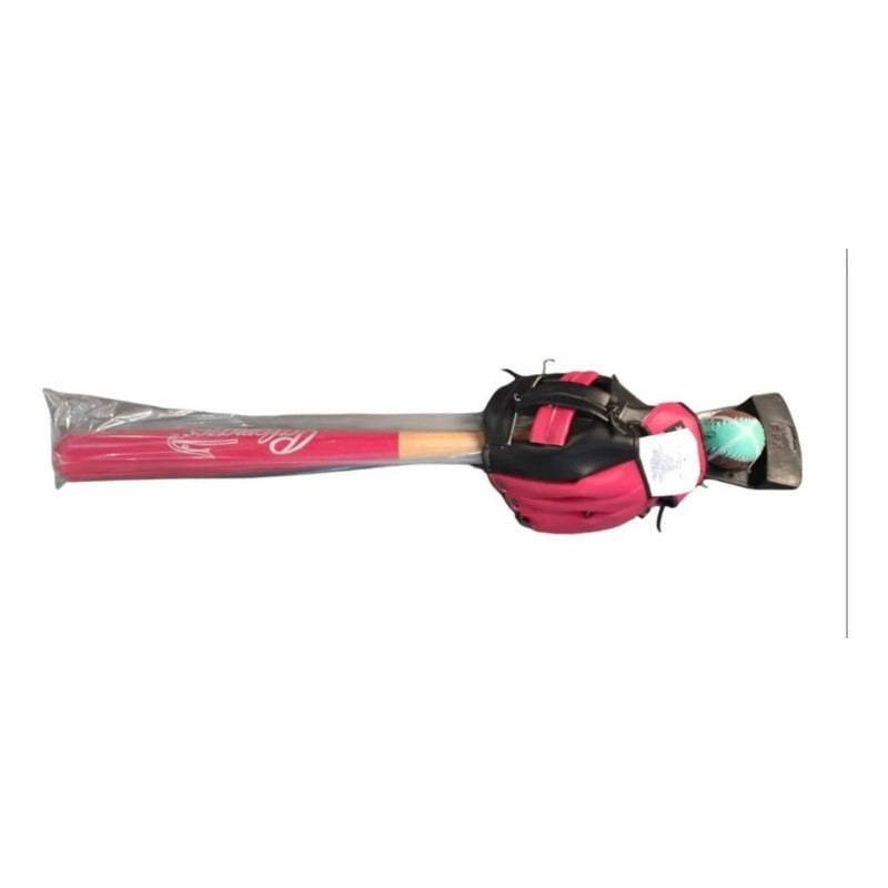 Kit Beisbol Infantil Manopla,bat Y Pelota Palomares Fpx