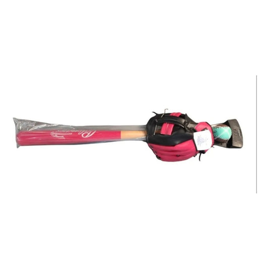 Kit Beisbol Infantil Manopla,bat Y Pelota Palomares Fpx
