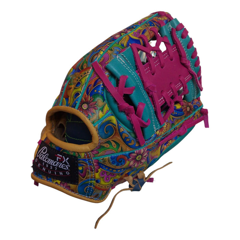 Guante Manopla Beisbol 11.5 Ed.unica Floral Palomares Fpx Agua Juvenil/ Adulto