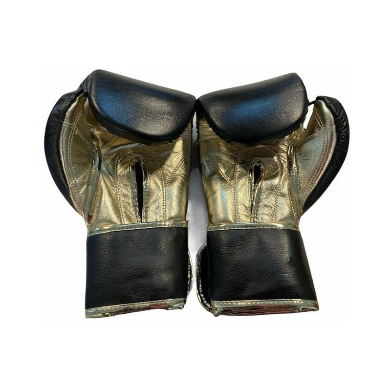 Guantes Box Piel Factory Combate Velcro Palomares Fpx Negro