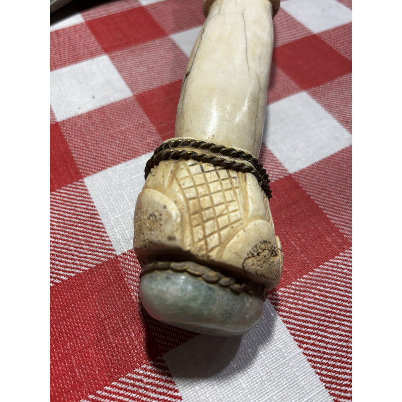 Hacha Cuchillo Antiguo Ritual Cultura Maya Oro Tumbaga Fpx Hueso
