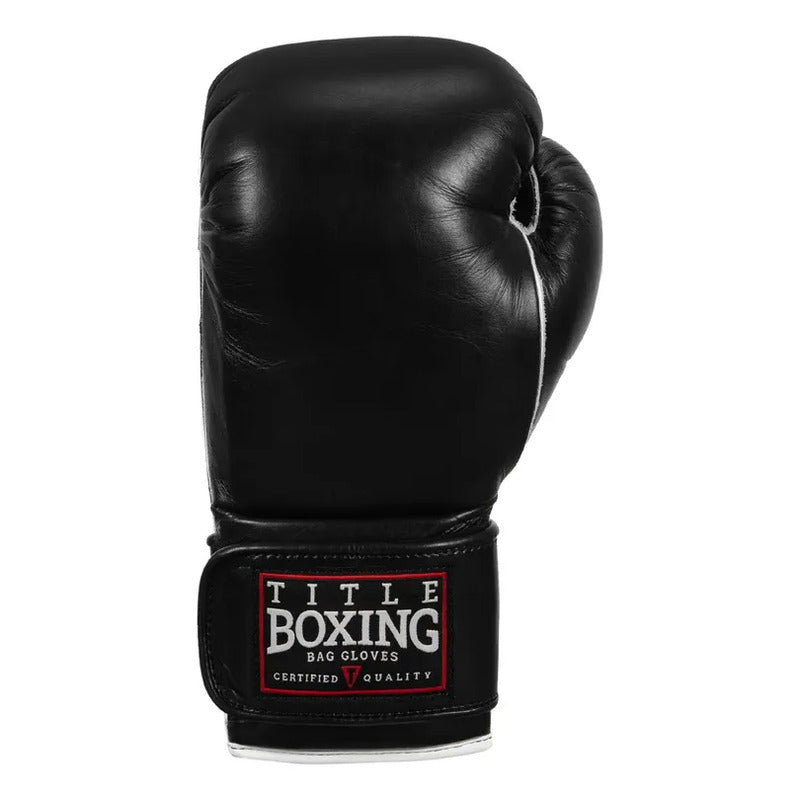 Guante Box Title Boxing Old School Leather 2.0 Fpx 14 Oz Negro