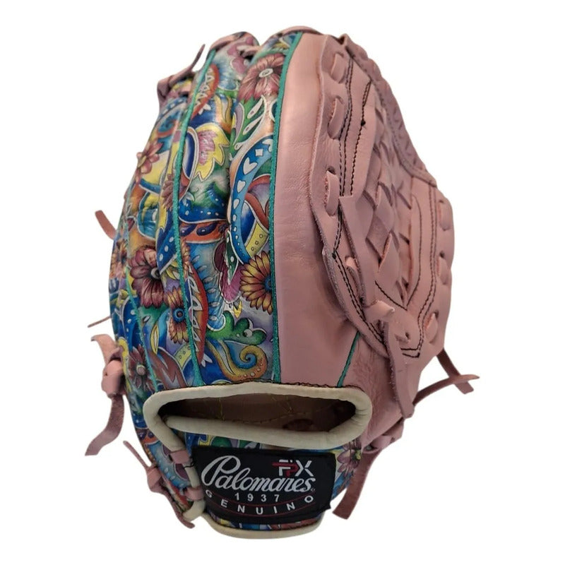 Guante Manopla Beisbol 2190 Floralrosa 12 PuLG Palomares Fpx Coral Claro Juvenil/ Adulto