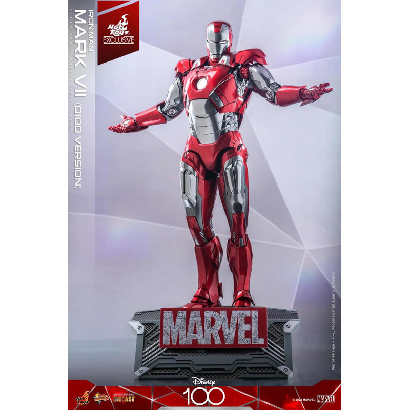 Hot Toys Iron Man Mark Vii D100 Disney 100 Mms696 1/6 Fpx