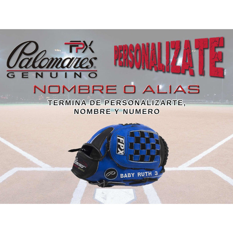 Manopla Beisbol Personalizada Piel Palomares Genuino Fpx