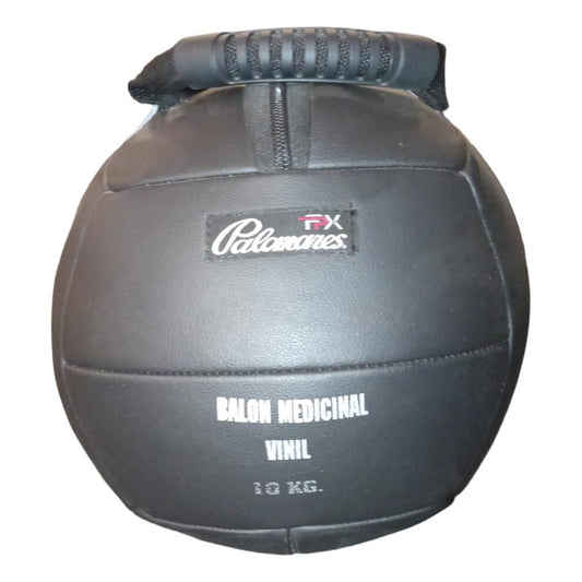 Balón Medicinal Agarre 10kg Crossfit Palomares Genuino Fpx  Negro