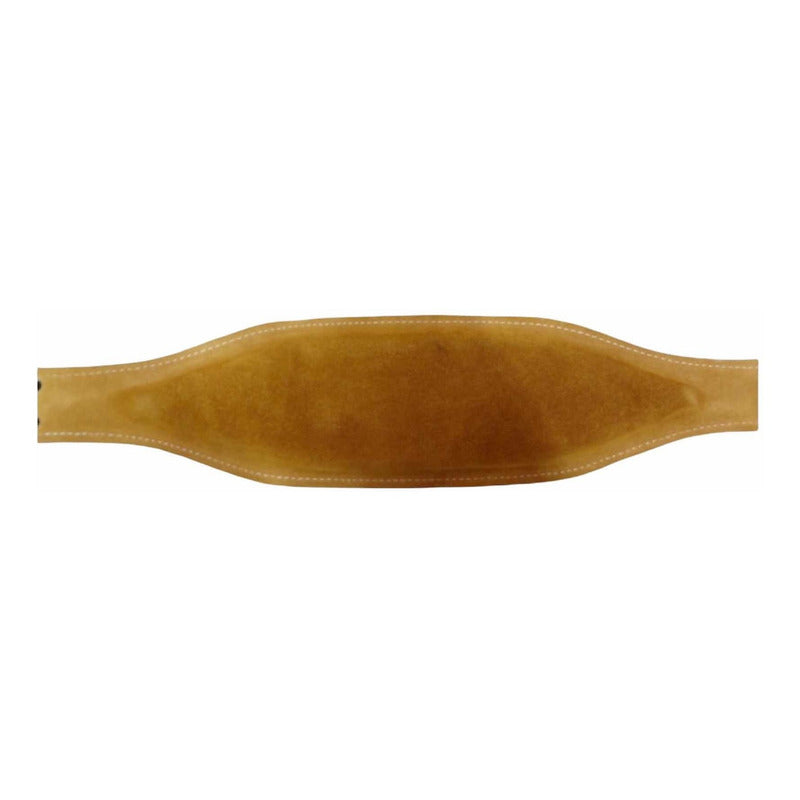 Faja Pesista Piel 100% Beige Con  Forro Palomares Genuino