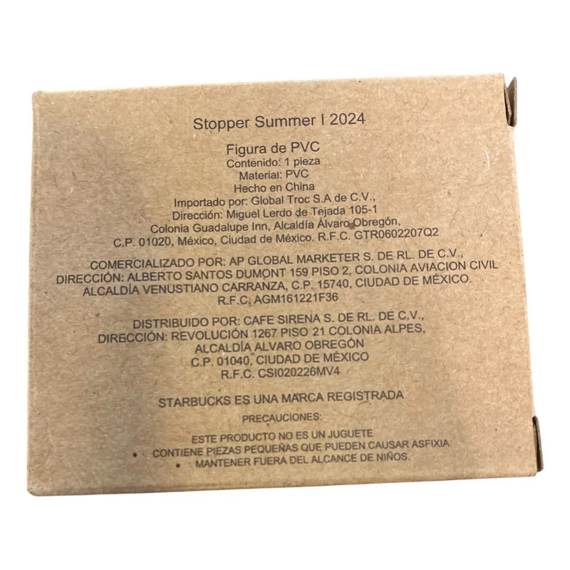 Accesorio Para Vaso Starbucks Bearista Stopper Summer Retro