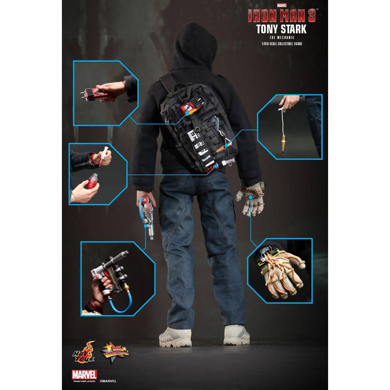 Hot Toys Tony Stark The Mechanic Iron Man 3 1/6 Fpx