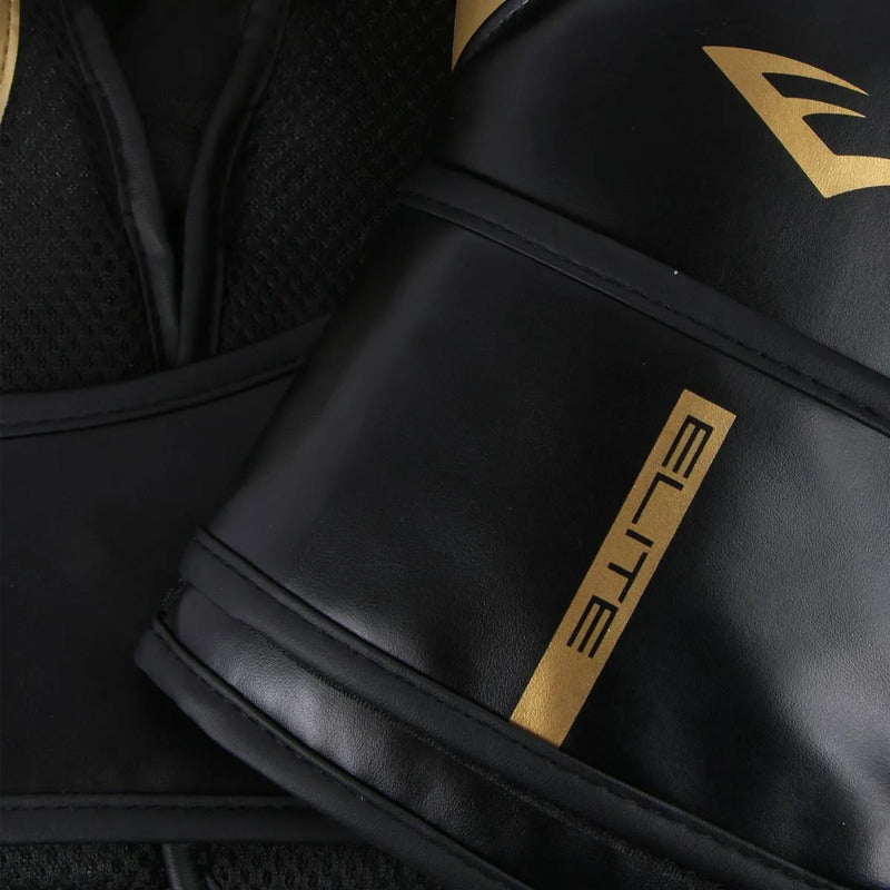 Guantes Elite V2 Sin Genero 12oz Dorado/negro Everlast