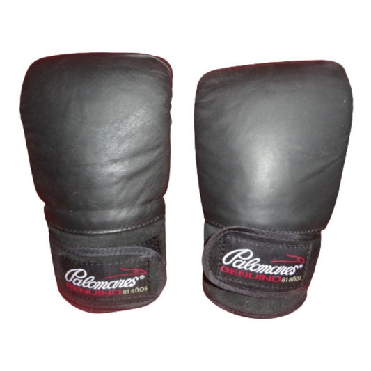 Par Guanteletas Box En Piel #25 Bk Palomares Genuino Fpx #25 Negro