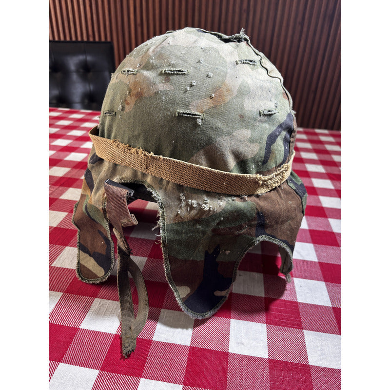 Casco Antiguo M1 Funda Mitchel Guerra Vietnam Fecha 1972 Fpx