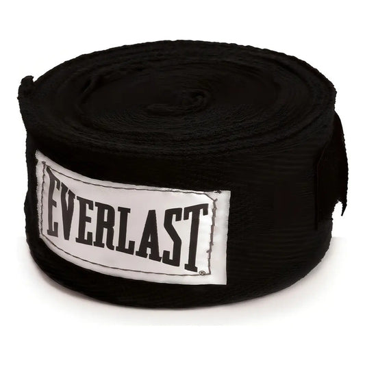 2 Vendas Para Box 100% Algodón - Anti Microbial - Everlast Color Negro