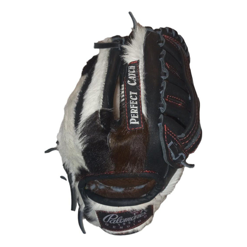 Guante Manopla Beisbol 12,5 Piel Genuina Palomares Fpx   Negro Adulto/ Juvenil