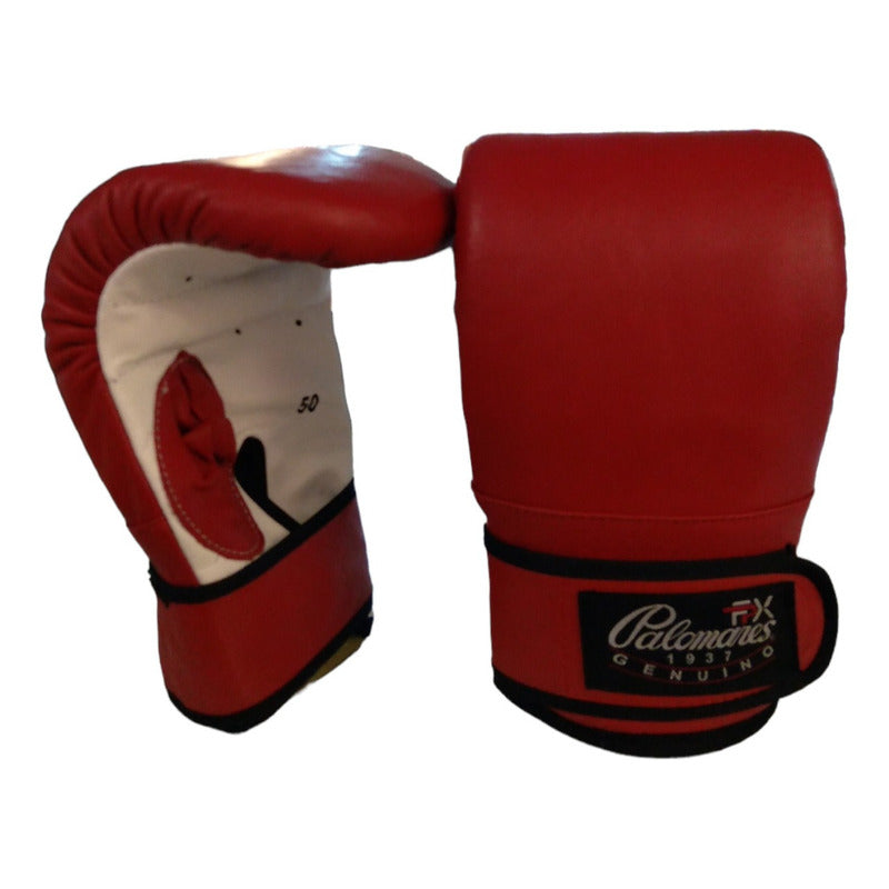 Par De Guanteletas De Box En Piel #50 Palomares Genuino
