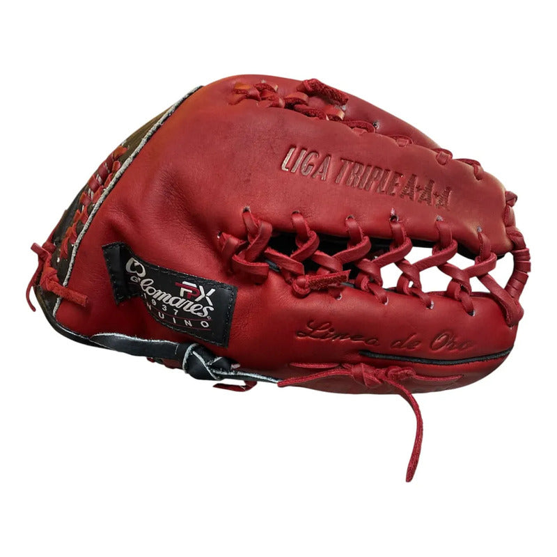 Guante  Manopla Beisbol G48 12.5 Rojo Retro  Palomares Fpx Rojo Juvenil/ Adulto
