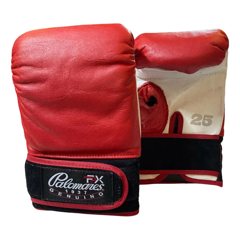 Par Guanteleta Box #25 Piel Palomares Genuino Fpx M Rojo