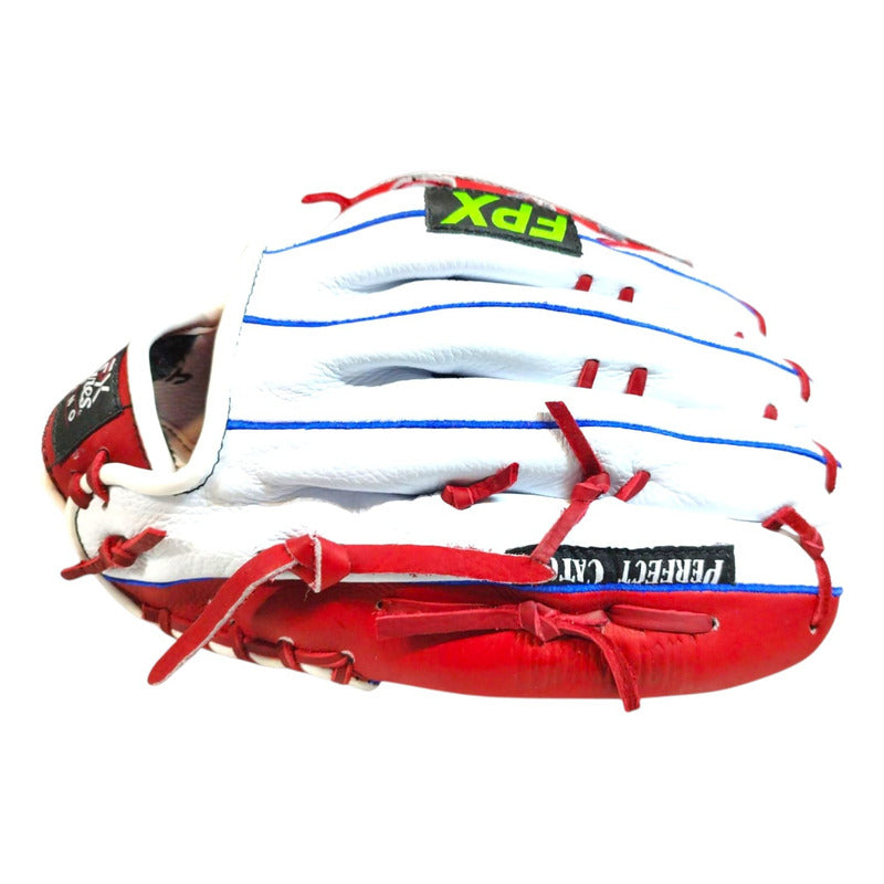 Manopla Guante Beisbol Mak144 Piel Zurda Roja Palomares Fpx