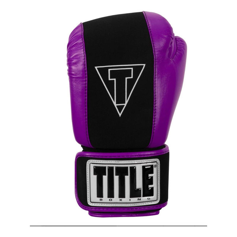 Guantes Box Title Gel Fitness Lavable Morado Palomares Fpx
