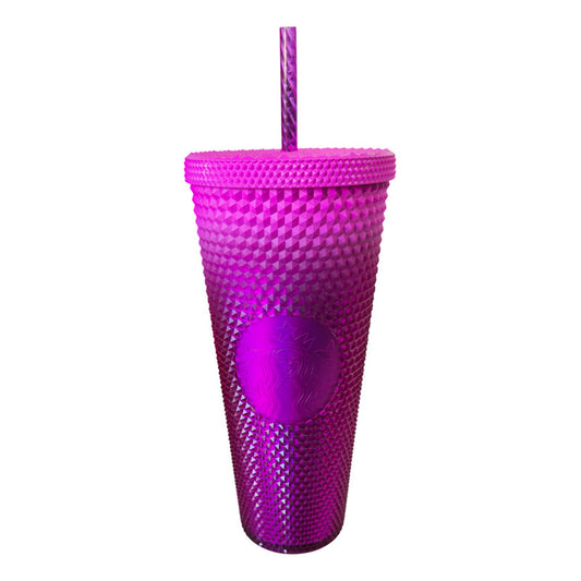 Vaso Starbucks Studded Rosa Fucsia Retro