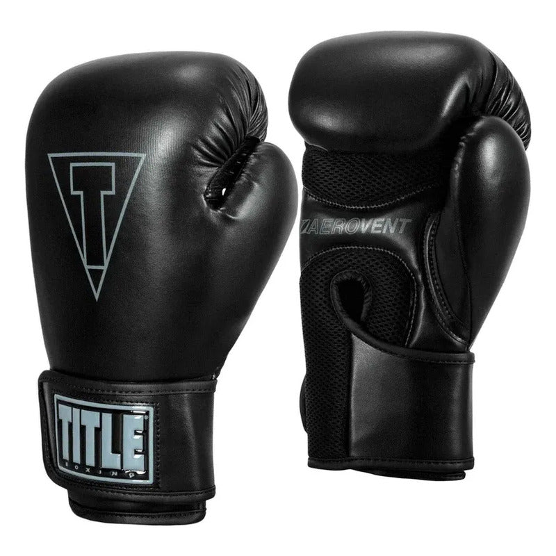 Guante Box Title Boxing Vegan Fitness Negro Palomares Fpx 16 Oz Negro
