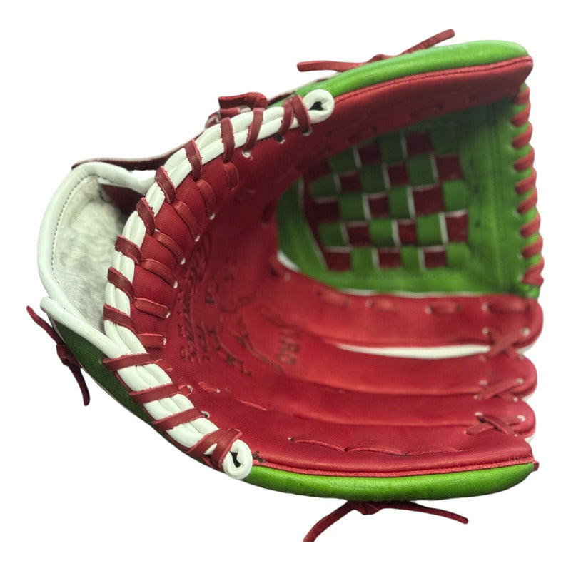 Guante Manopla Beisbol Mexico Tricolor 12,5puLG G350 Fpx Rojo/ Blanco/ Verde Juvenil/adulto