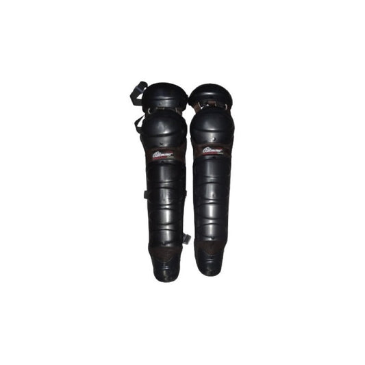 Par De Espinilleras Catcher Dobles Bk Palomares Genuino Fpx Negro