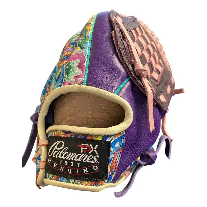 Guante Manopla Beisbol Ed. Unica Mod 2190 12.5 Palomares Fpx Rosa/morado Juvenil/adulto
