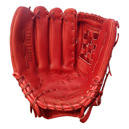Manopla Beisbol Zurda Rojo Mak 14puLG Palomares Genuino Fpx Rojo Adulto