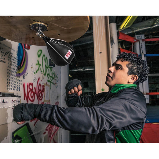 Pera De Boxeo Title Boxing Super Speed Bag Roja Negro