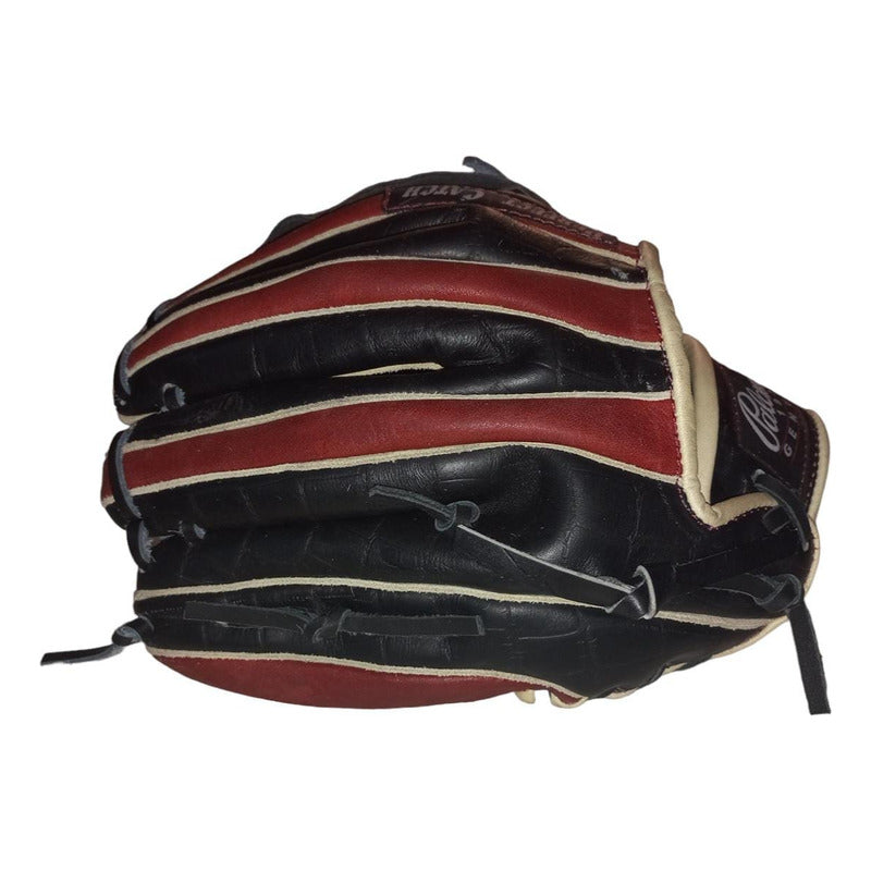 Guante Manopla Beisbol Mod 1260 12 PuLG Trampa1 Fpx Rojo/negro Adulto