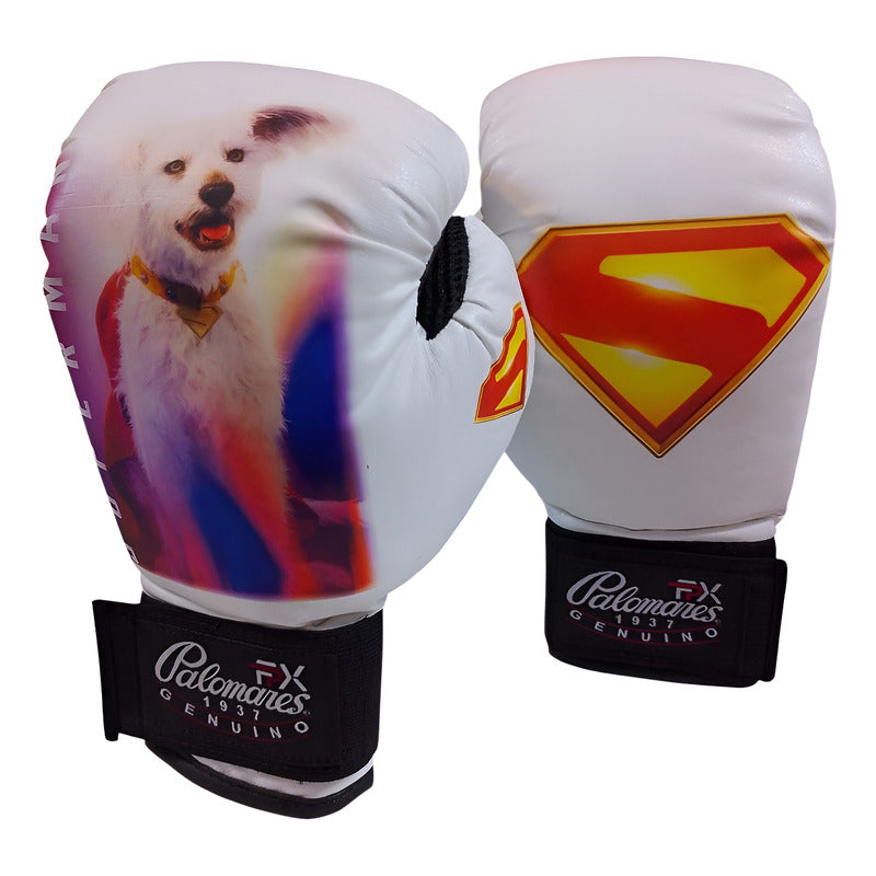 Par Guante Box Infantil 6oz Escudo Superman & Krypto Fpx 6 Oz Blanco