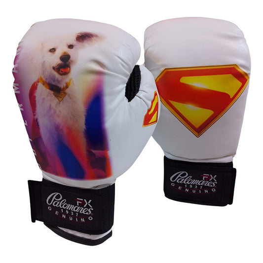 Par Guante Box Infantil 6oz Escudo Superman & Krypto Fpx 6 Oz Blanco