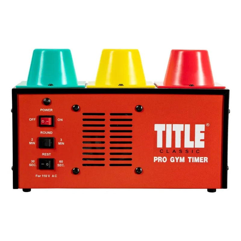 Temporizador De Gimnasio Classic Pro Title Palomares Fpx Rojo