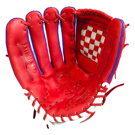 Manopla Guante Beisbol Mak144 Piel Zurda Roja Palomares Fpx