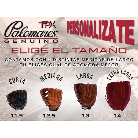 Manopla Beisbol Personalizada Piel Palomares Genuino Fpx