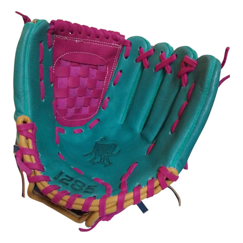 Guante Manopla Beisbol Piel 12  Adulto Ed. Unica 1285 Fpx Rosa Chicle Juvenil/ Adulto