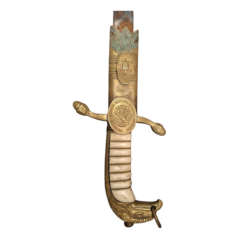 Sable Ceremonial  Oficial Ejercito Mex C/vaina Original Fpx Plateado