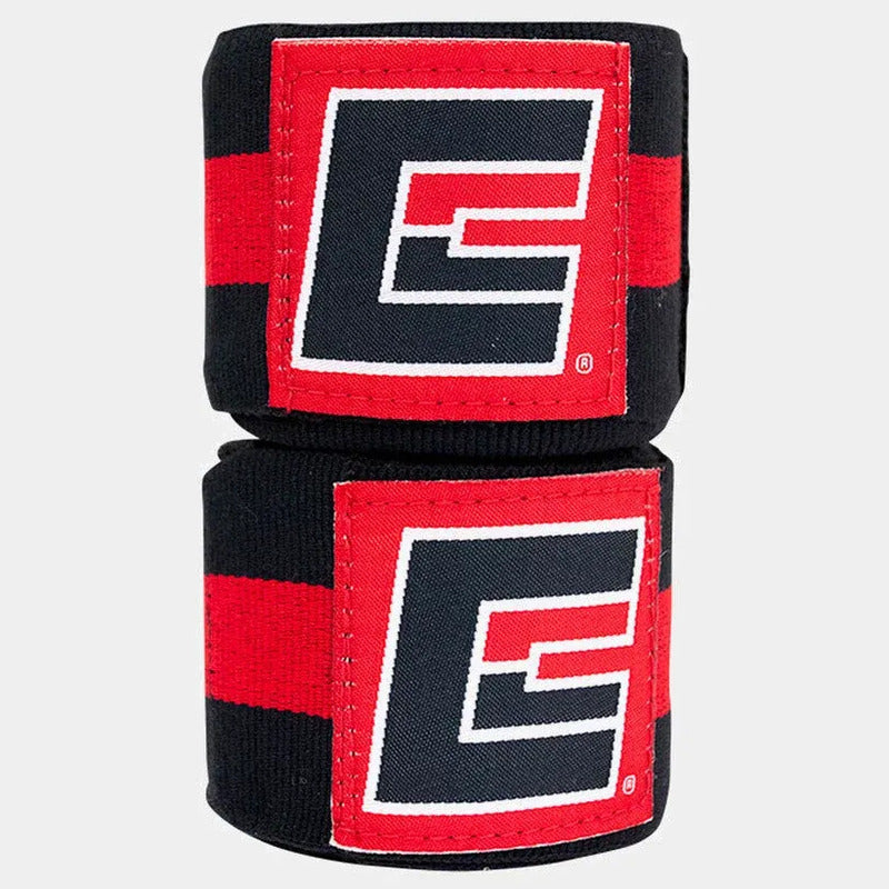 Par Vendas Combat Corner Boxeo Negro/rojo 4.57mts Fpx Negro