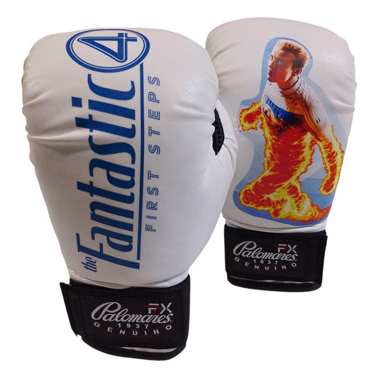 Guante Box Infantil 6oz La Antorcha Humana 4 Fantasticos Fpx 6 Oz Blanco