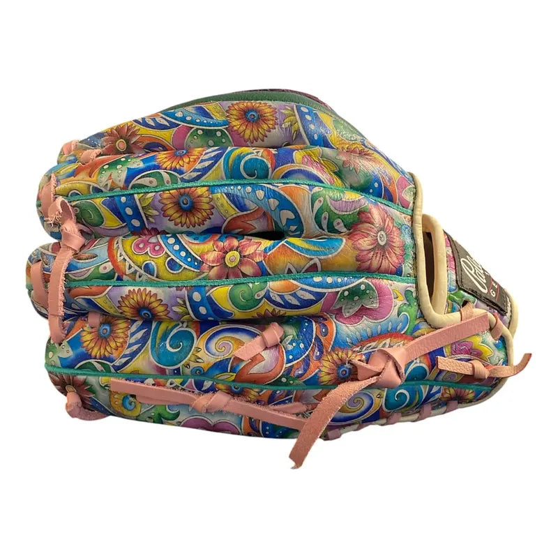 Guante Manopla Béisbol Y Soft Ed.unica 2190 Macrame 12.5 Fpx Verde/morado Juvenil/adulto