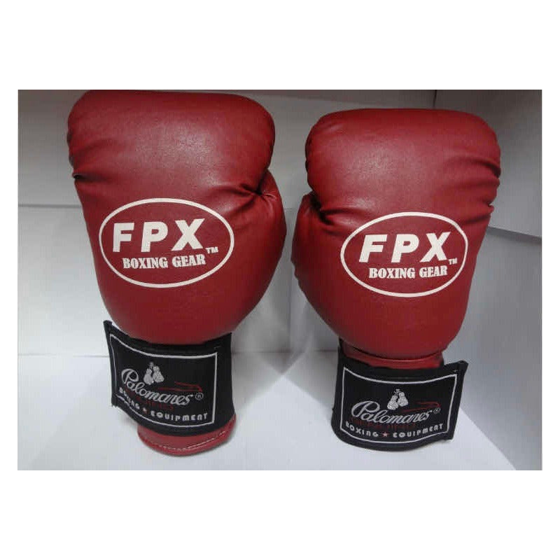 Kit Box Boxing Gear Palomares Genuino Fpx 14 Oz 14oz Rojo