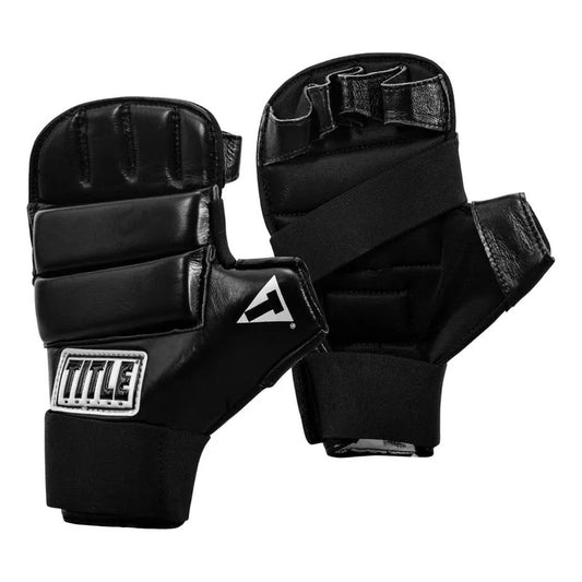 Guantes Boxeo Cuero Title Super Speed Bag Palomares Fpx Mediano Negro