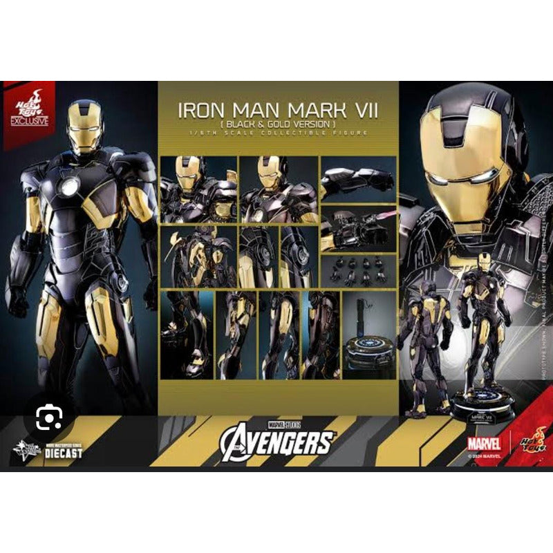 Hot Toys Iron Man Mark Vii Black & Gold Version 1/6 Fpx
