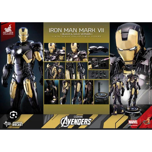 Hot Toys Iron Man Mark Vii Black & Gold Version 1/6 Fpx